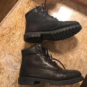 Men’s Black Lace up Timberlands